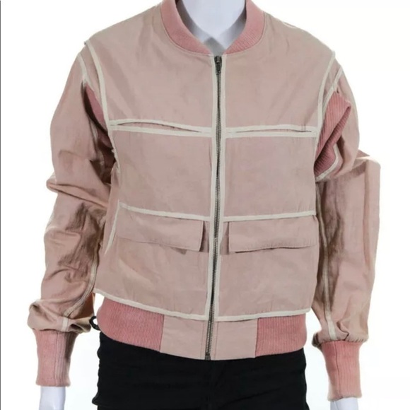 Jill Stuart  Pink Bomber Jacket Small - Picture 4 of 9